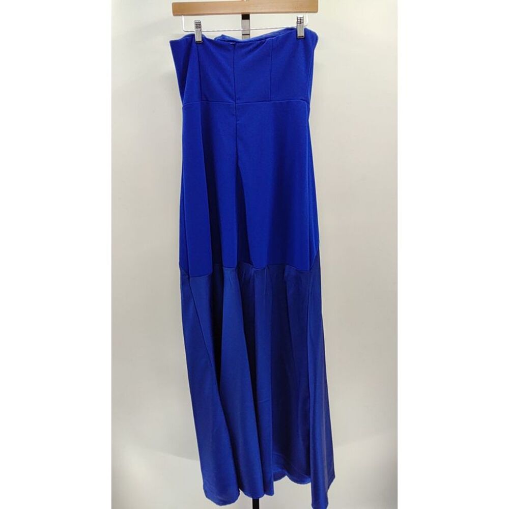Lulus Women Compelling Style Royal Blue Strapless A-Line Maxi Dress L - Picture 2 of 2